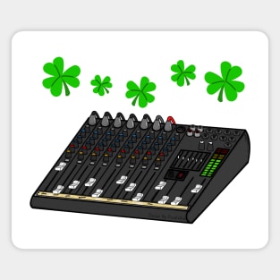 St Patrick's Day Sound Engineer Musician Magnet